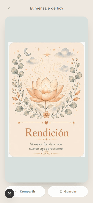 Carta revelada del Oráculo de tu Niña